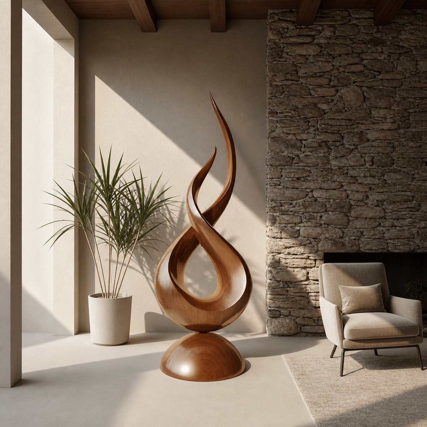Farmhouse Abstract Sculpture For Garden Outdoor Accent - product view 6