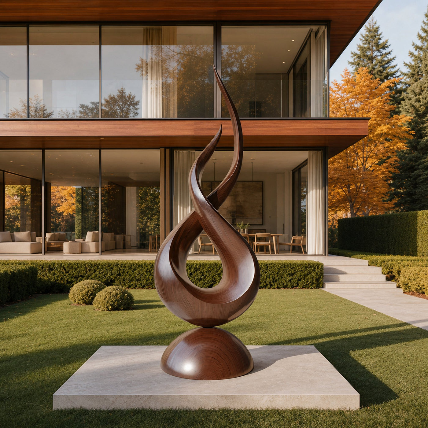 Farmhouse Abstract Sculpture For Garden Outdoor Accent - product view 7