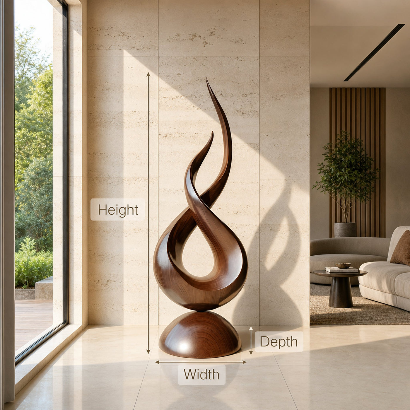 Farmhouse Abstract Sculpture For Garden Outdoor Accent - product view 8