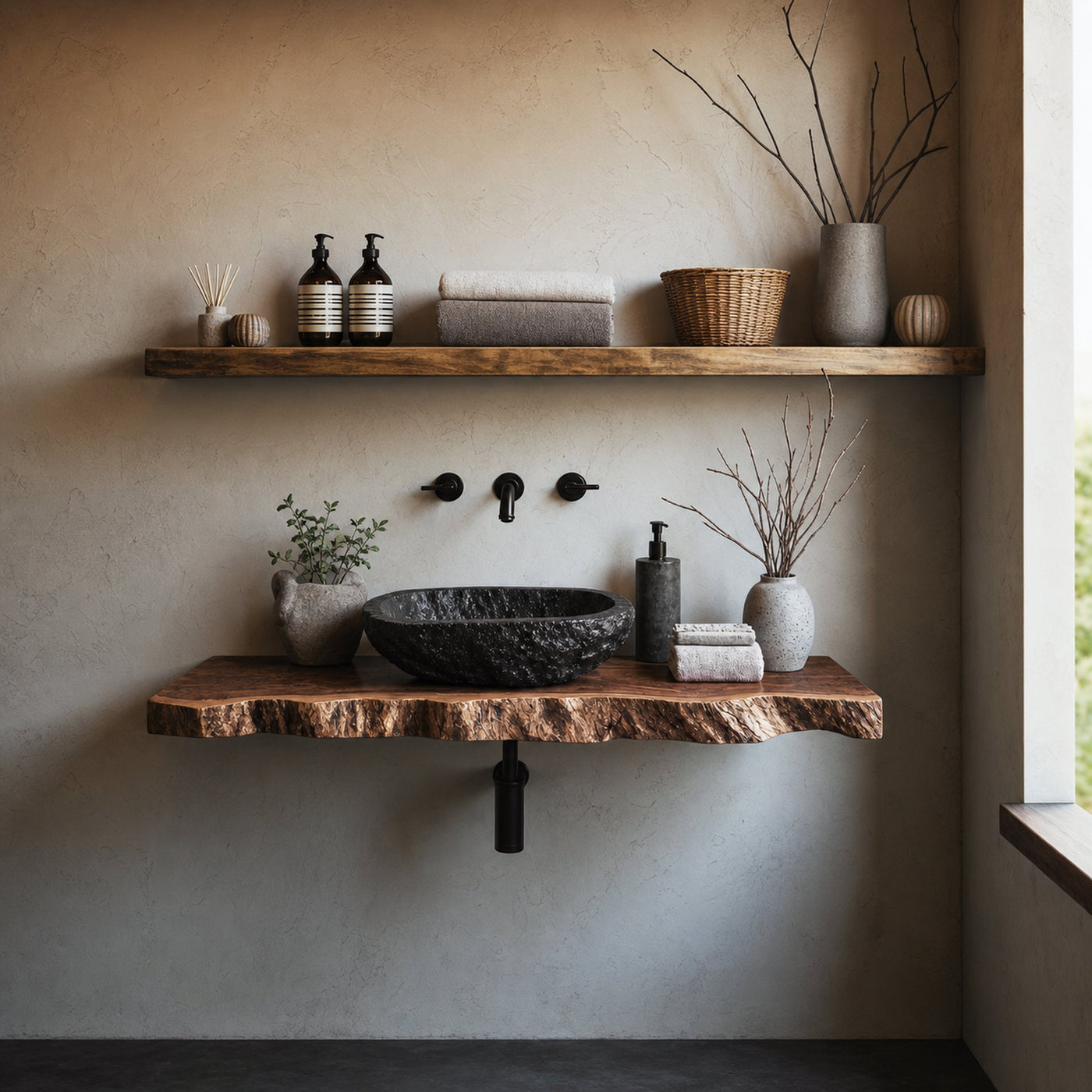 Farmhouse Bathroom Shelf Organizer For Small Bathrooms - product view 7