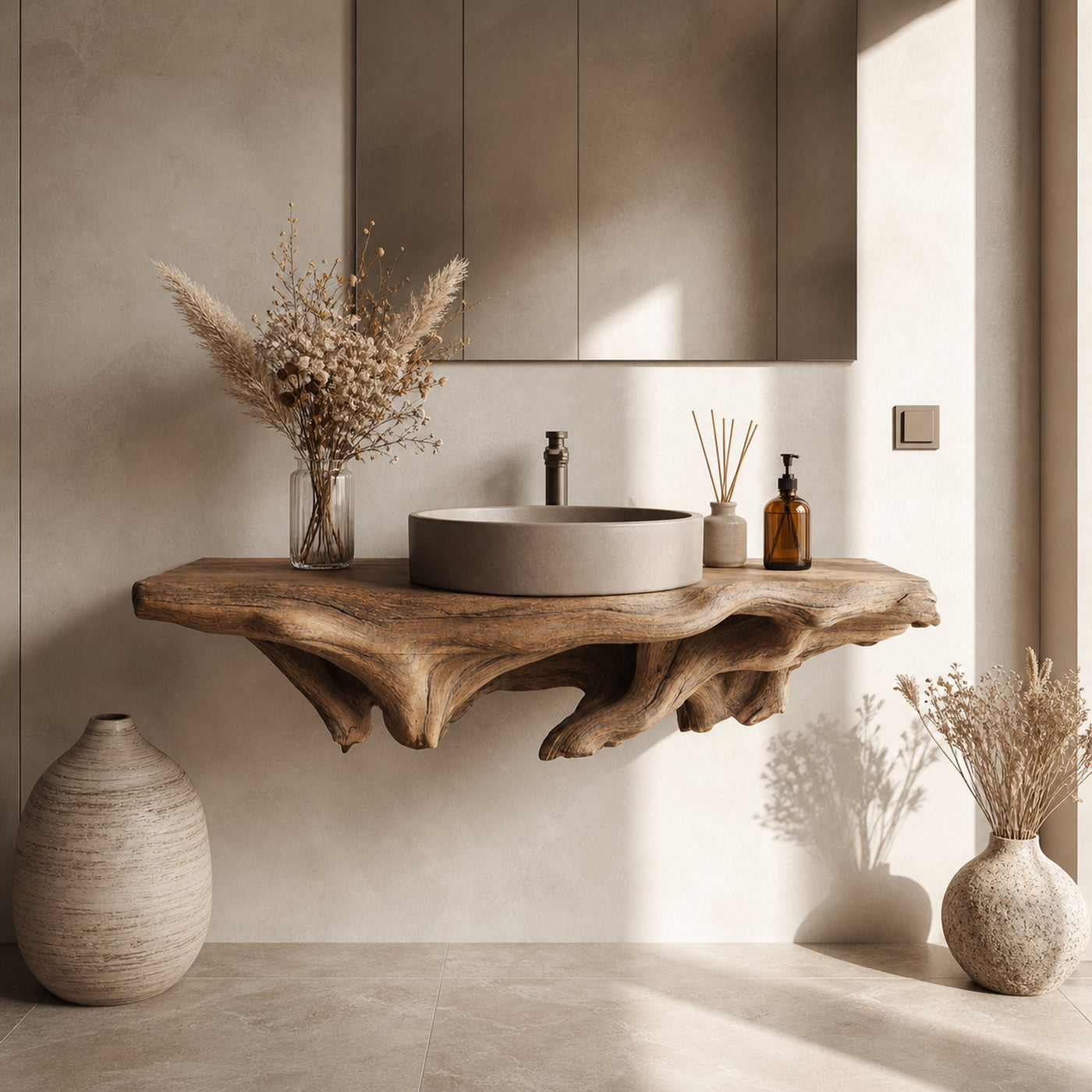 Farmhouse Bathroom Shelf Wall Mount For Storage - product view 6