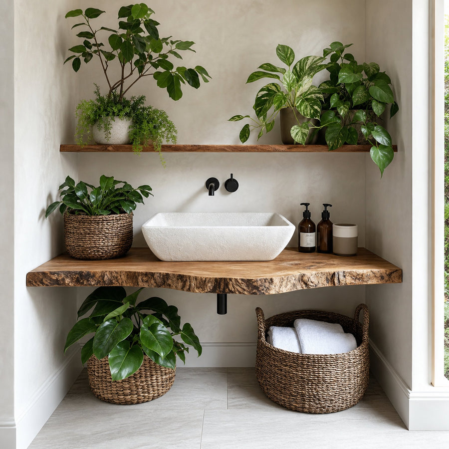 Farmhouse Bathroom Vanity For Natural Furniture Decor