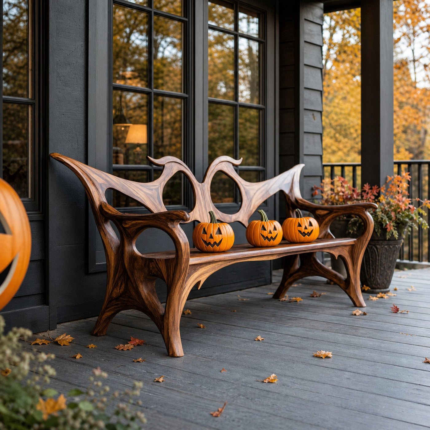 Farmhouse Halloween Patio Chair For Outdoor Halloween Decorations