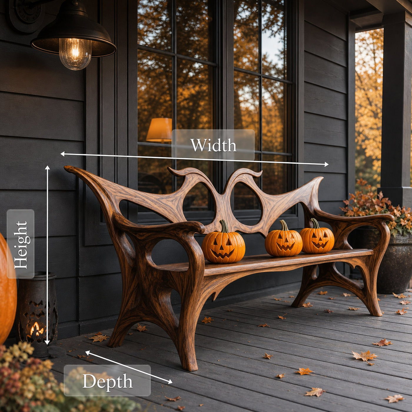 Farmhouse Halloween Patio Chair For Outdoor Halloween Decorations - product view 6
