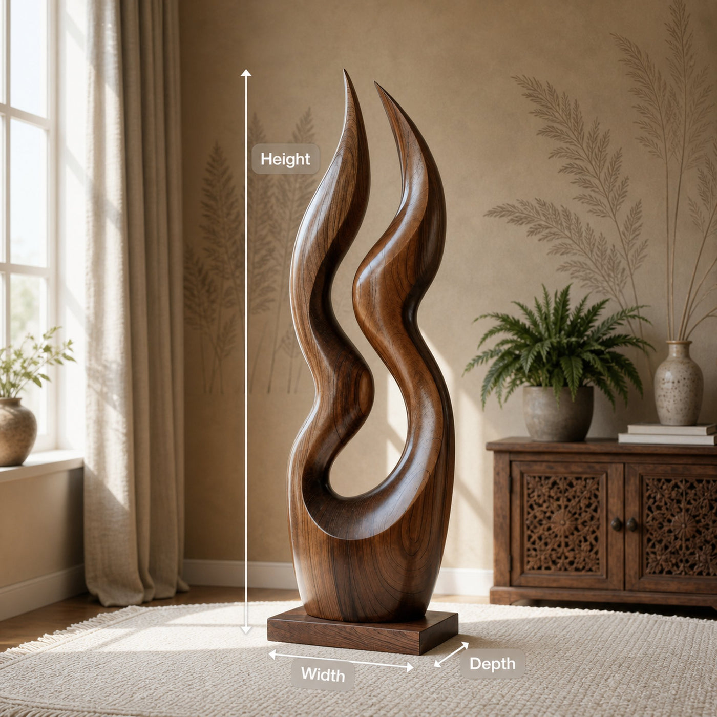 Farmhouse Handcrafted Sculpture For Patio Decor - product view 8