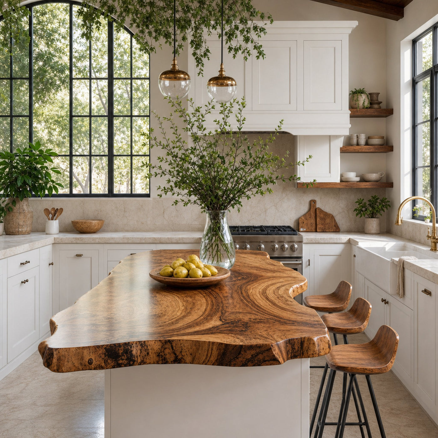 Farmhouse Kitchen Countertop For Dining Room