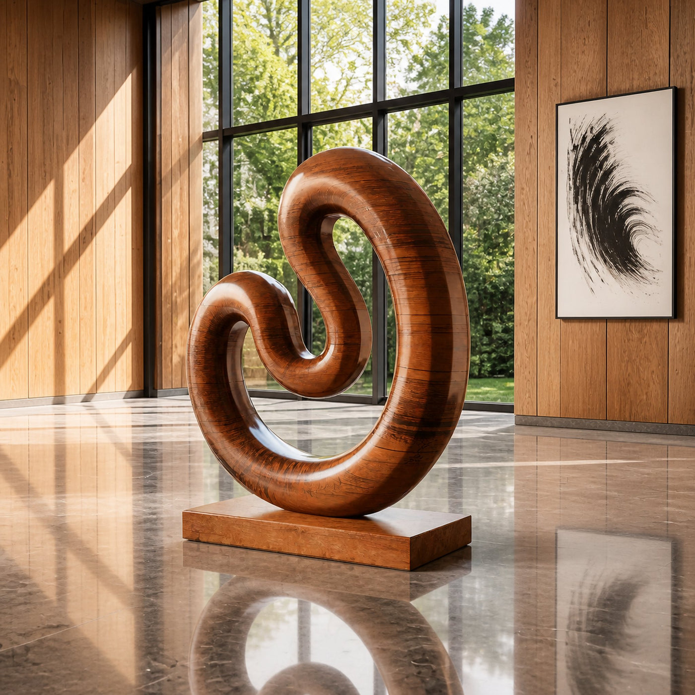 Farmhouse Large Twisted Spiral Floor Art For Contemporary Interiors - product view 6