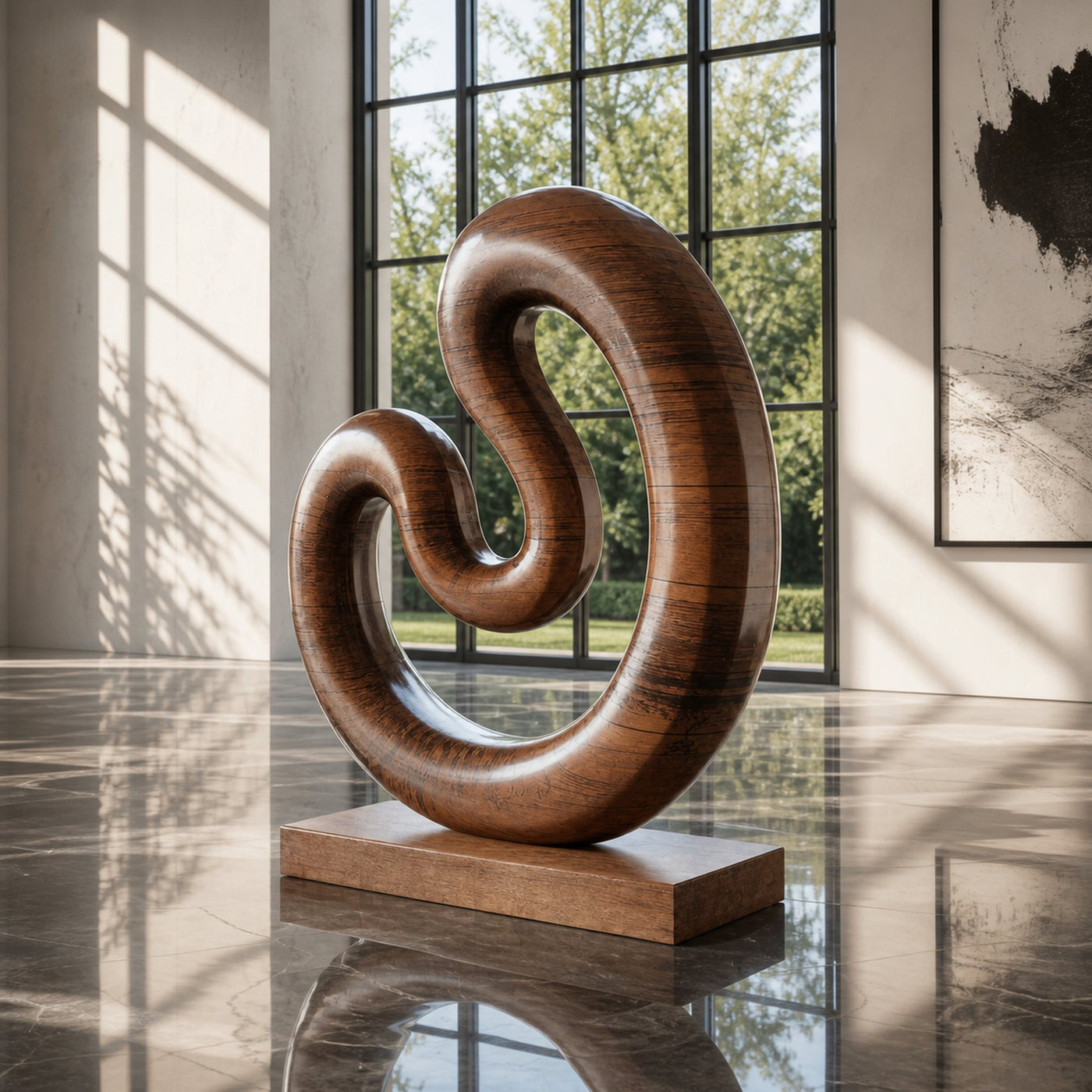Farmhouse Large Twisted Spiral Floor Art For Contemporary Interiors - product view 7