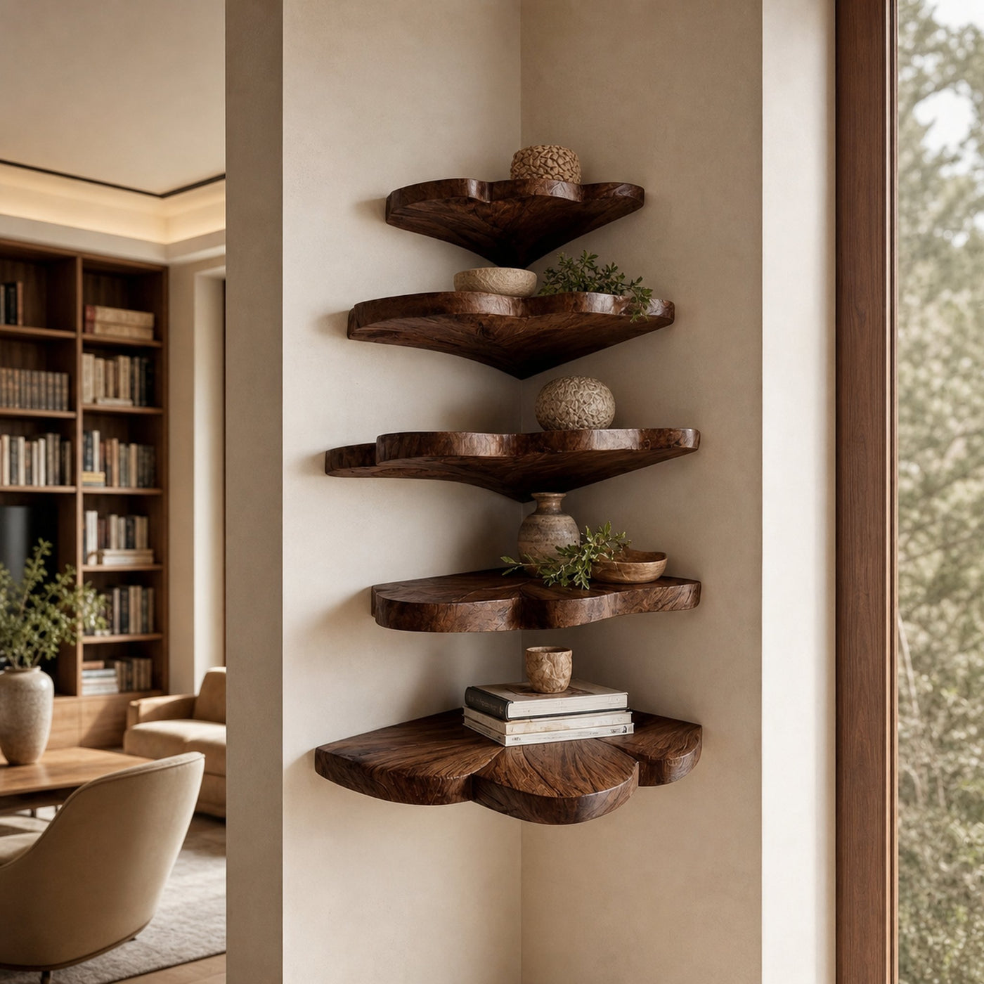 Farmhouse Leaf Wall Shelf Bathroom Wall Storage Organizer - product view 7
