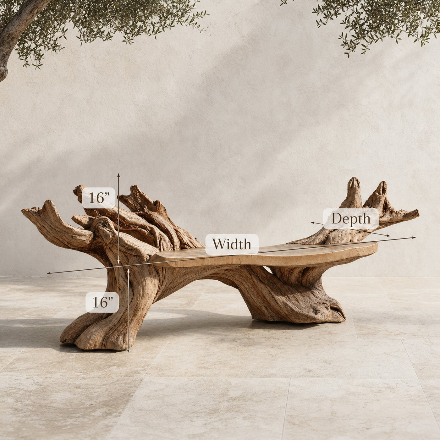 Farmhouse Live Edge Bench Entryway Design For Welcoming Foyers - product view 6