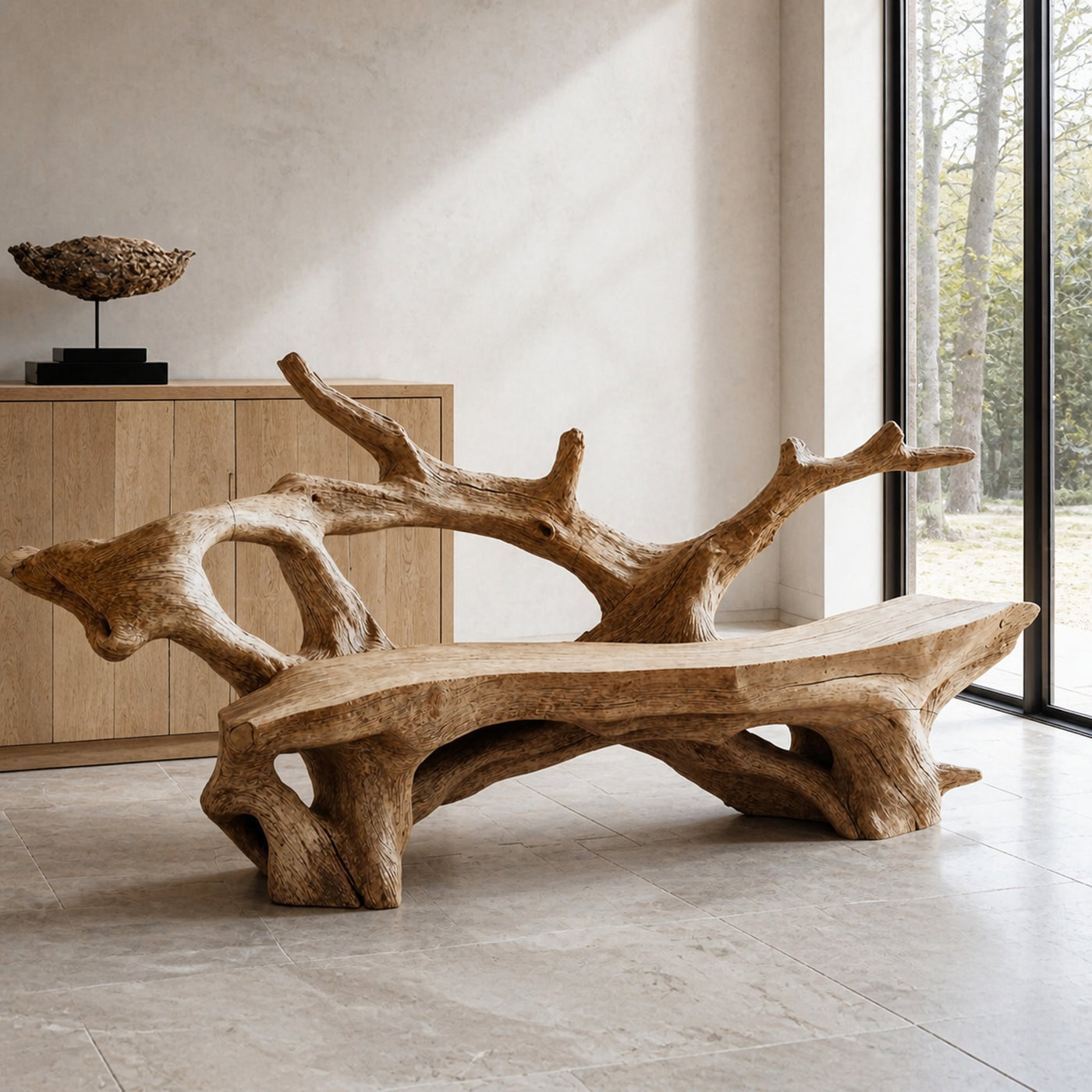 Farmhouse Live Edge Bench Outdoor Decor For Unique Garden Spaces