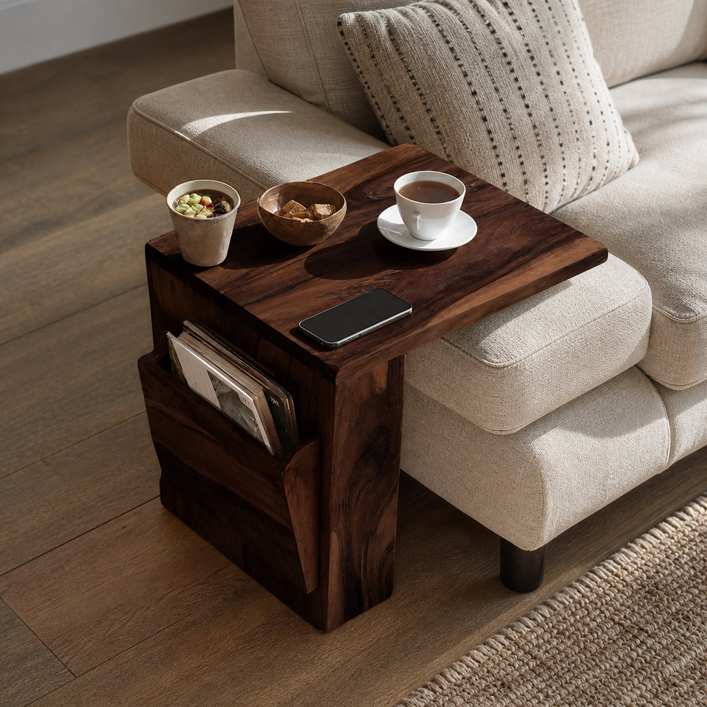 Farmhouse Modern Wooden Armrest For Furniture Design - product view 7