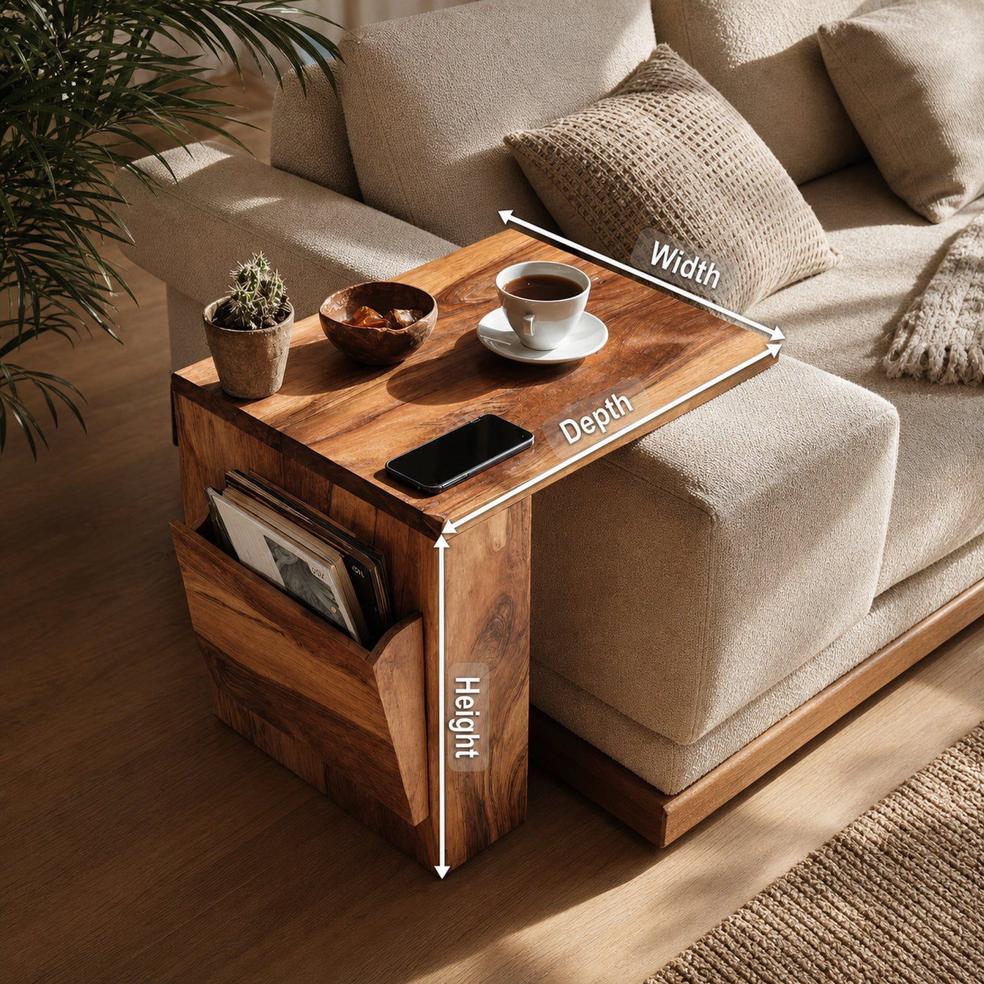 Farmhouse Modern Wooden Armrest For Furniture Design - product view 8