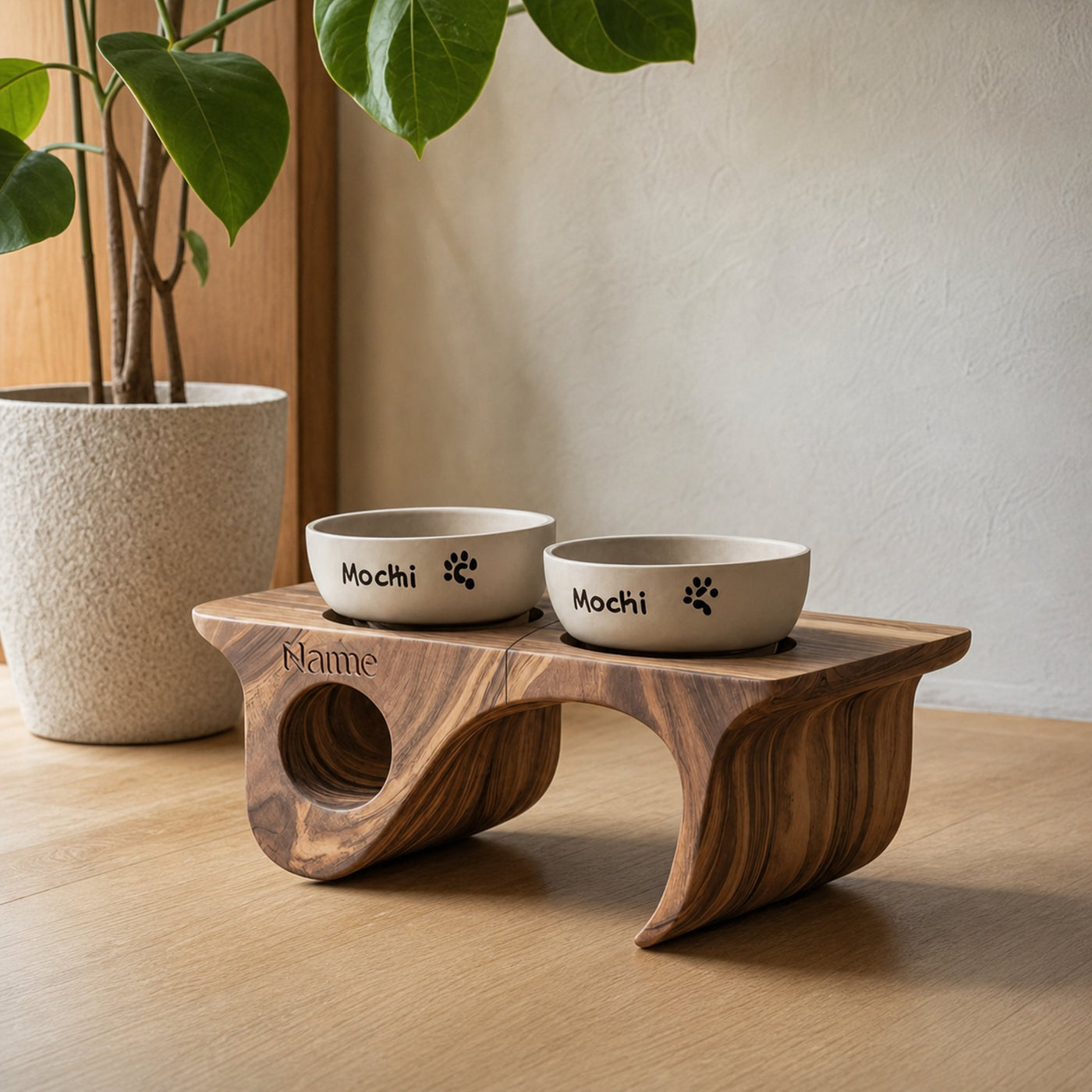 Farmhouse Pet Food Stand Handmade For Dogs