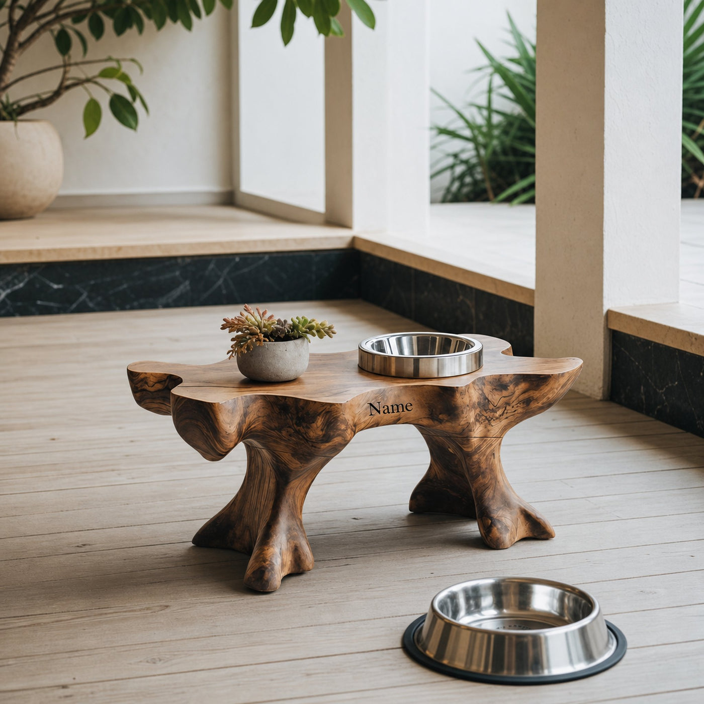 Farmhouse Raised Dog Bowl Holder For Easy Feeding - product view 6