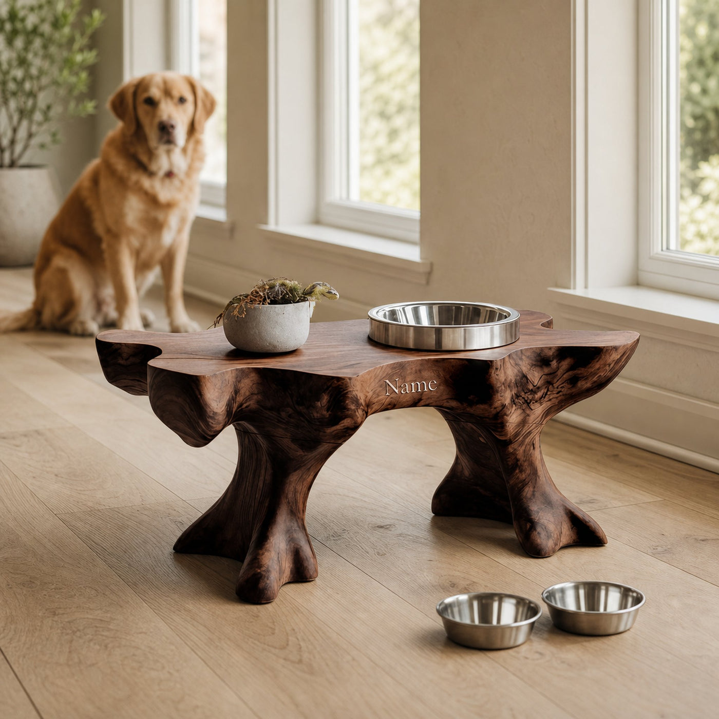 Farmhouse Raised Dog Bowl Holder For Easy Feeding - product view 7