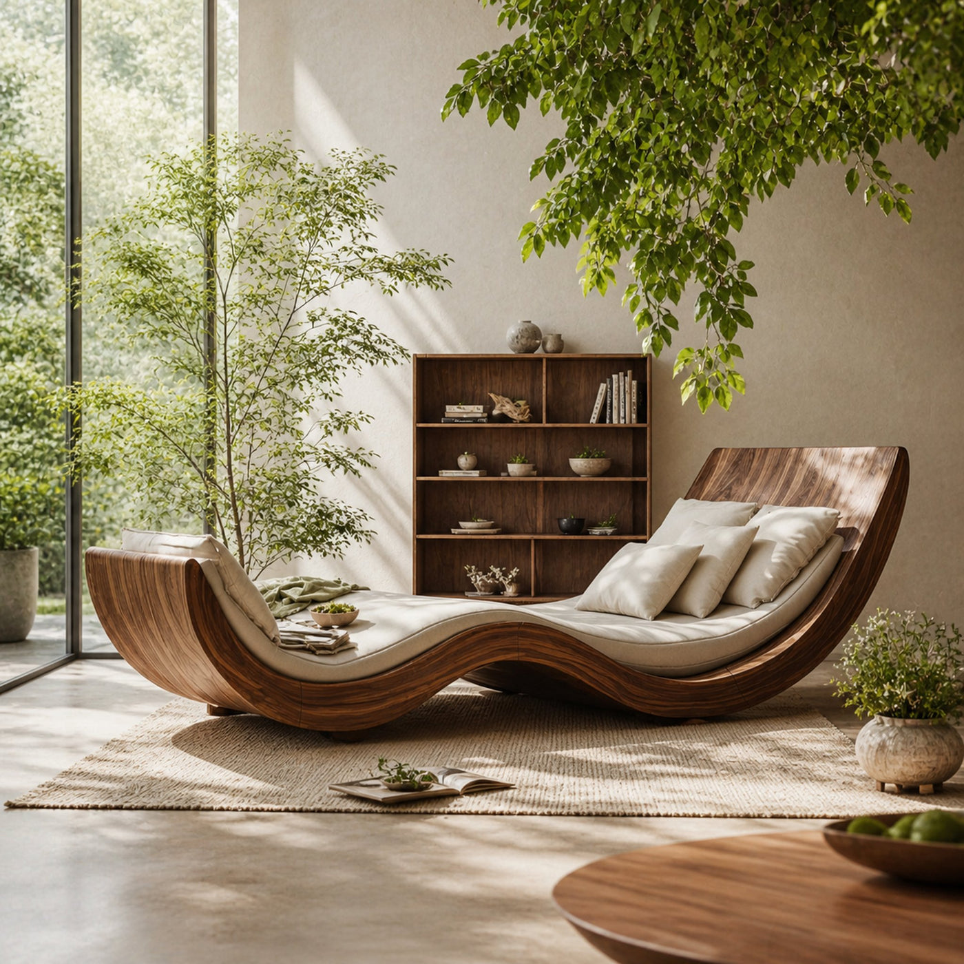 Farmhouse Rustic Solid Wood Garden Daybed For Bedroom Furniture