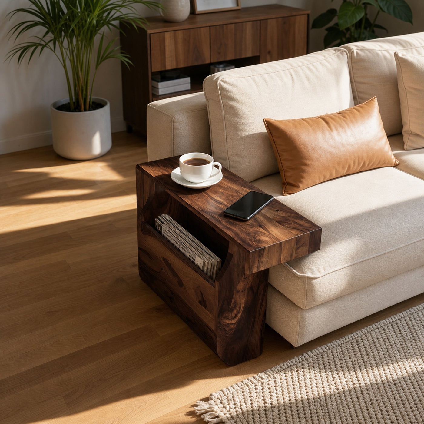 Farmhouse Solid Wood Armrest For Living Room Design - product view 7