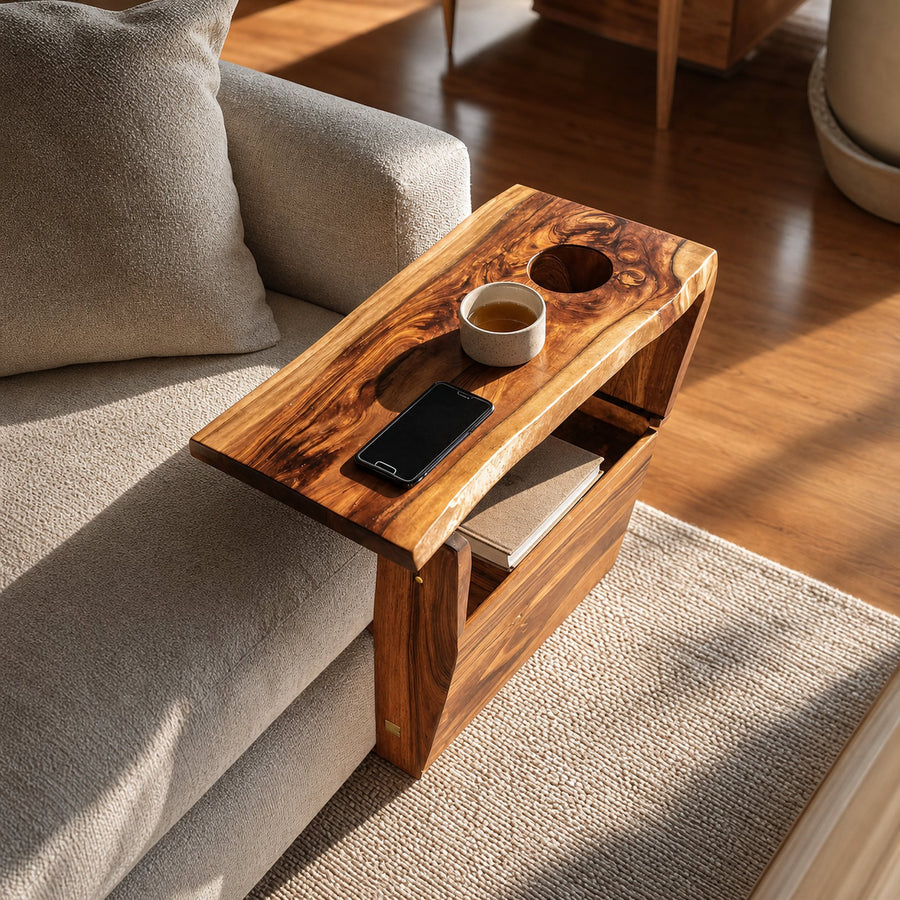 Farmhouse Solid Wood Armrest For Sofa Decor Ideas