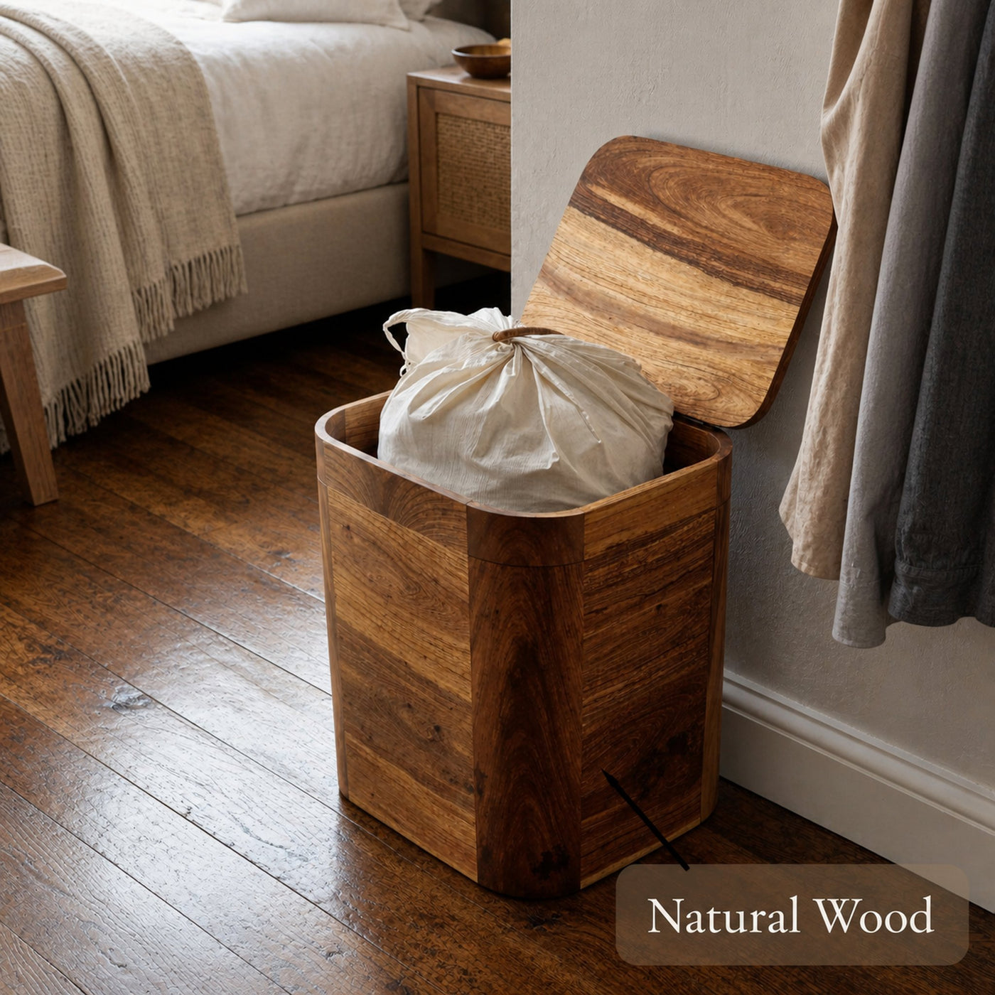 Farmhouse Solid Wood Box For Entryway And Home Decor - product view 6
