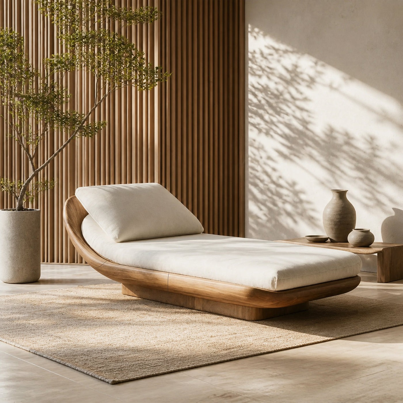 Farmhouse Solid Wood Garden Daybed For Rustic Bedroom Design