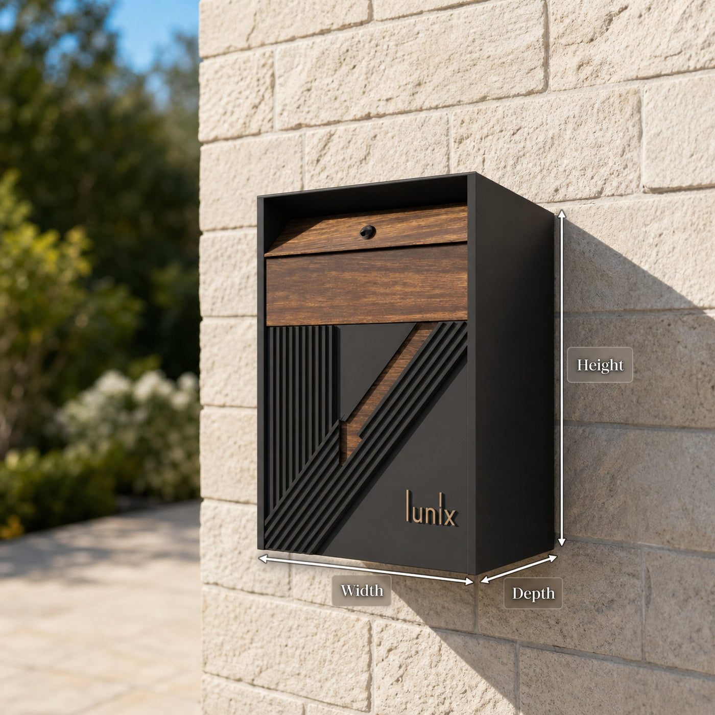 Farmhouse Solid Wood Sculpture Mailbox For Patio Yard Decoration - product view 8