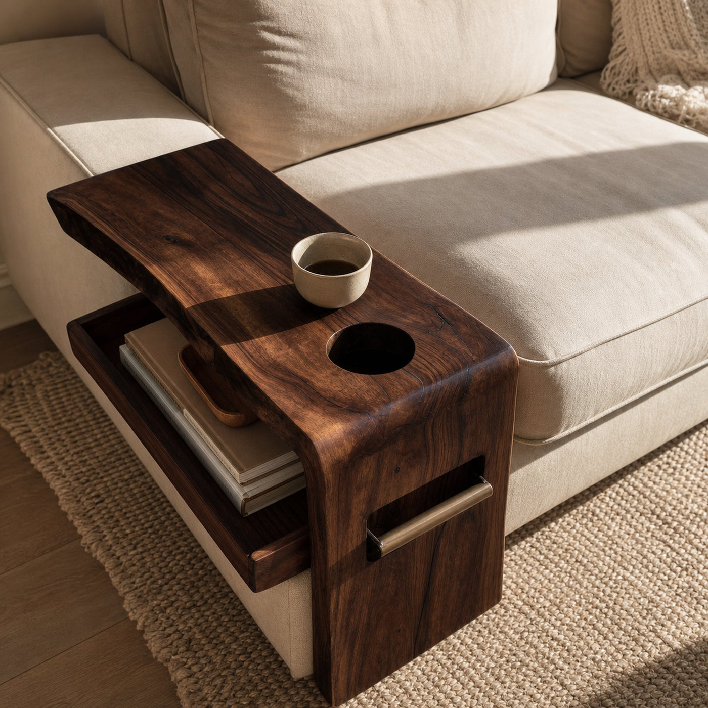 Farmhouse Solid Wood Side Table For Furniture Accent - product view 7