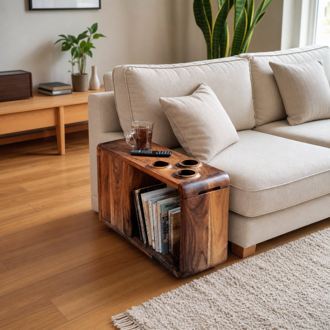 Farmhouse Solid Wood Side Table For Sofa Decoration - product view 6