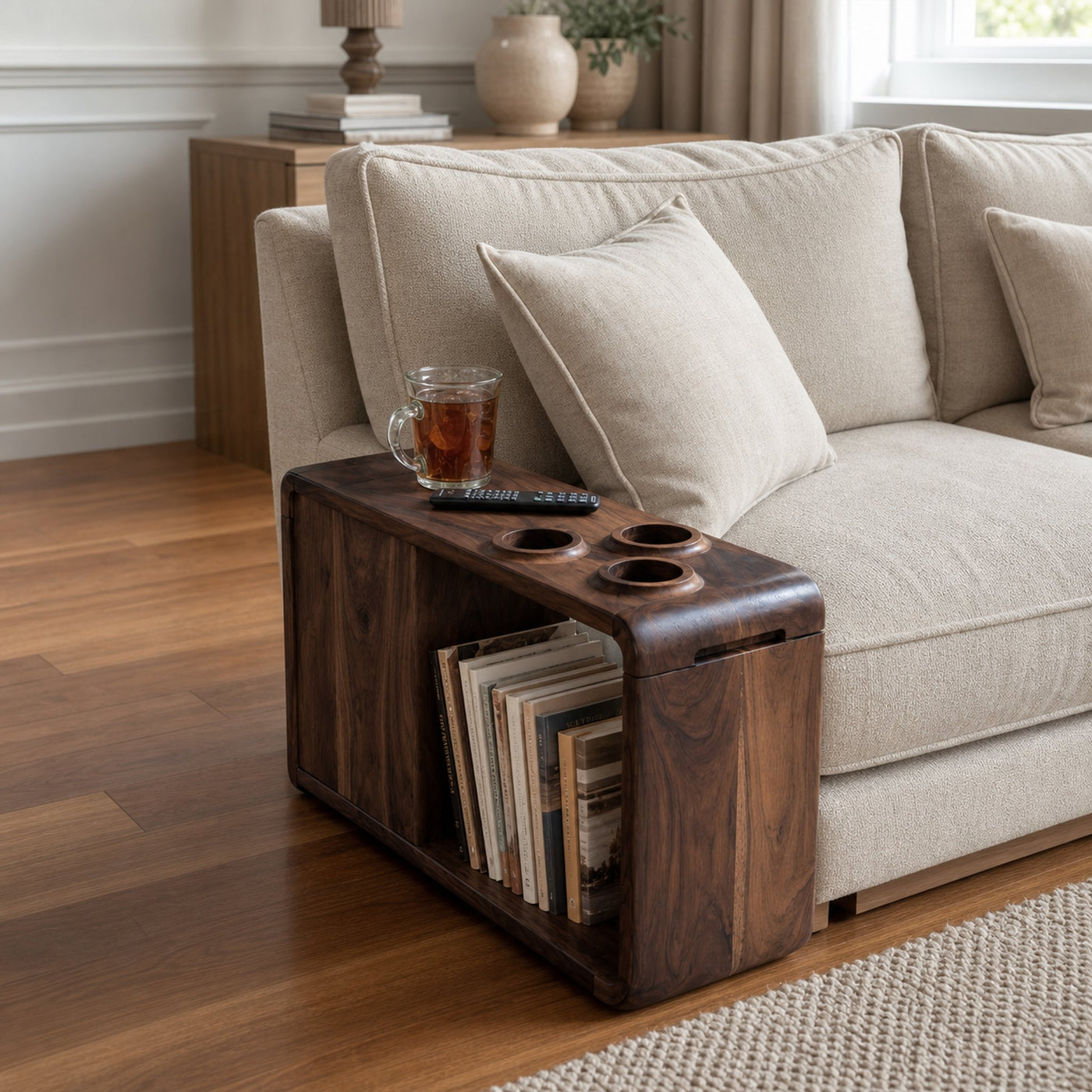 Farmhouse Solid Wood Side Table For Sofa Decoration - product view 7