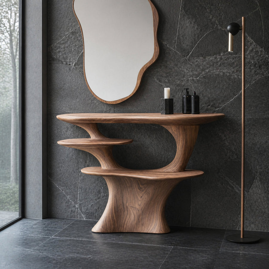 Farmhouse Solid Wood Vanity for Bathroom Furniture Decor