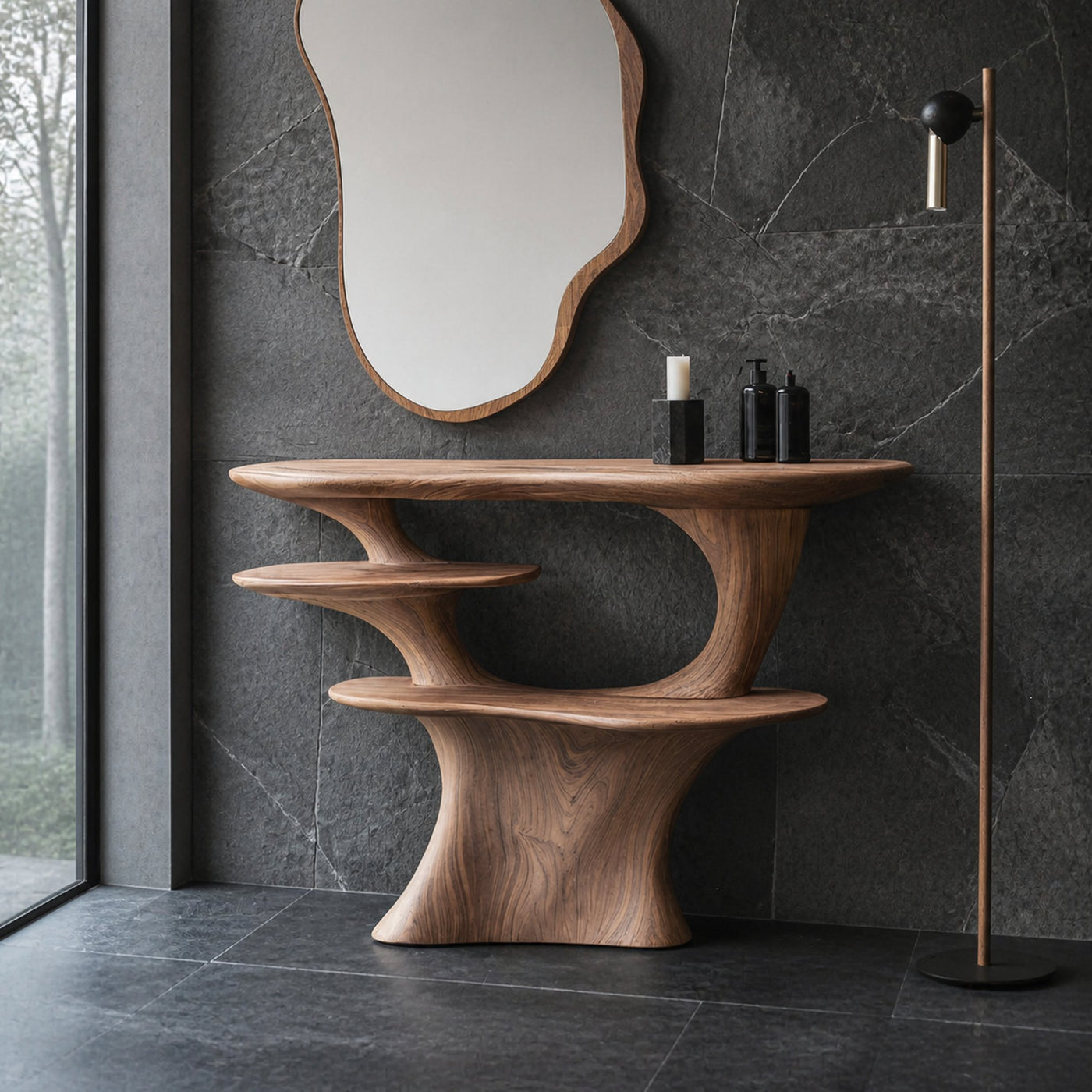 Farmhouse Solid Wood Vanity for Bathroom Furniture Decor