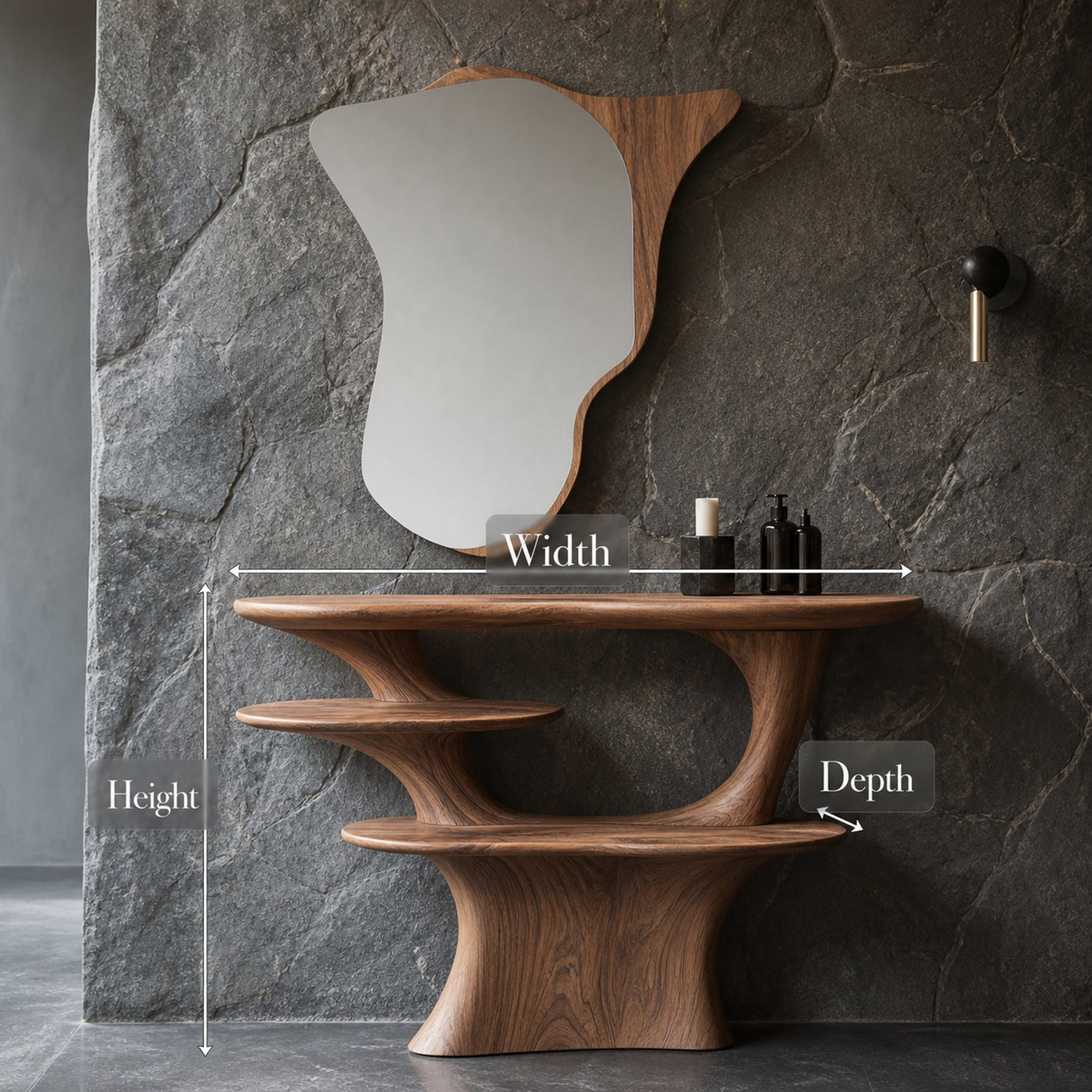 Farmhouse Solid Wood Vanity for Bathroom Furniture Decor - product view 6