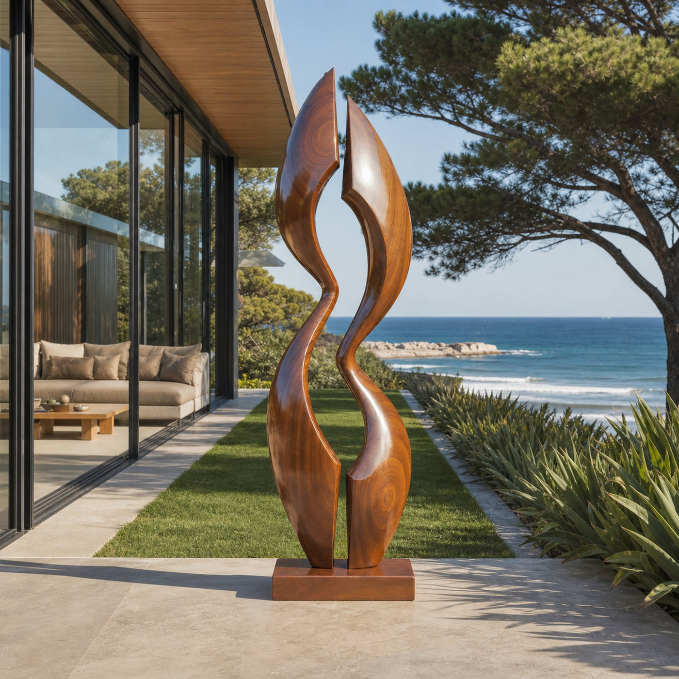 Farmhouse Wood Sculpture Decor For Outdoor Patio - product view 6