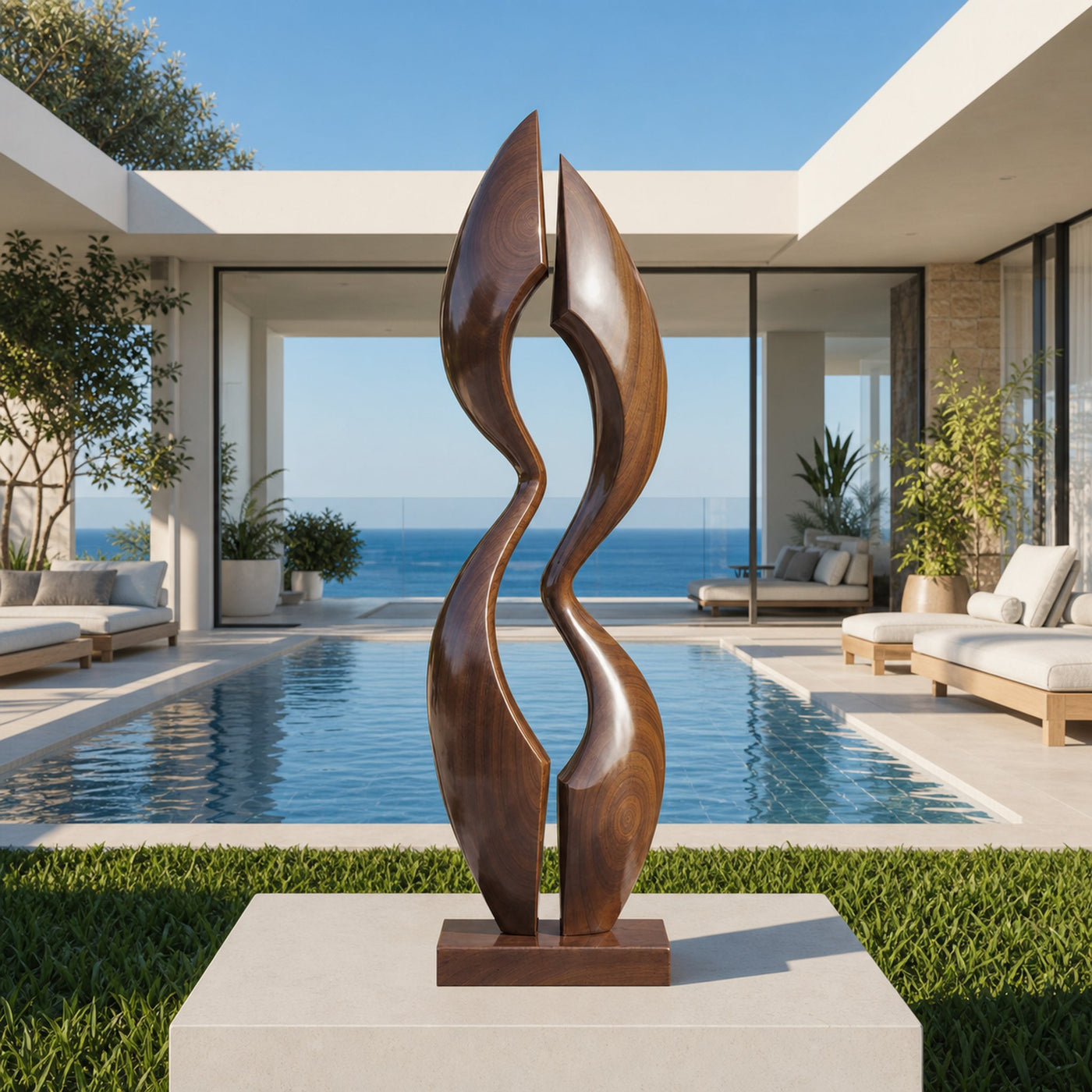 Farmhouse Wood Sculpture Decor For Outdoor Patio - product view 7