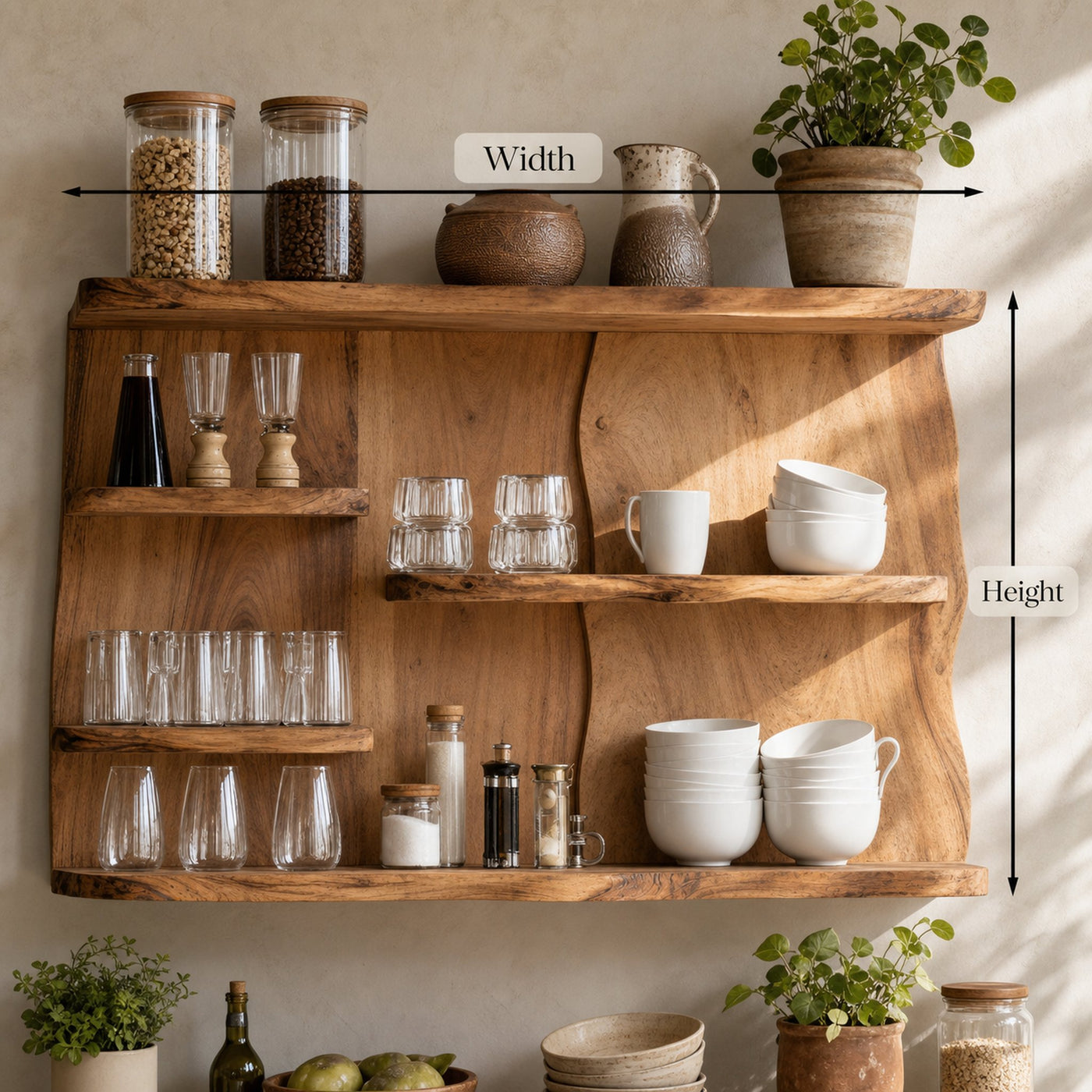 Farmhouse Wooden Kitchen Cabinet For Furniture Decor - product view 6
