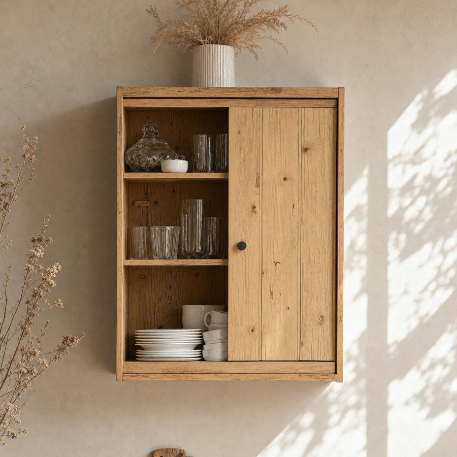 Farmhouse Wooden Kitchen Cabinet For Kitchen Design