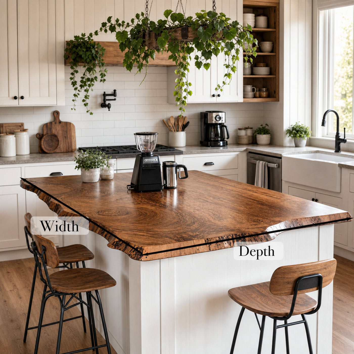 Farmhouse Wooden Kitchen Countertop For Functional Furniture Decor - product view 6