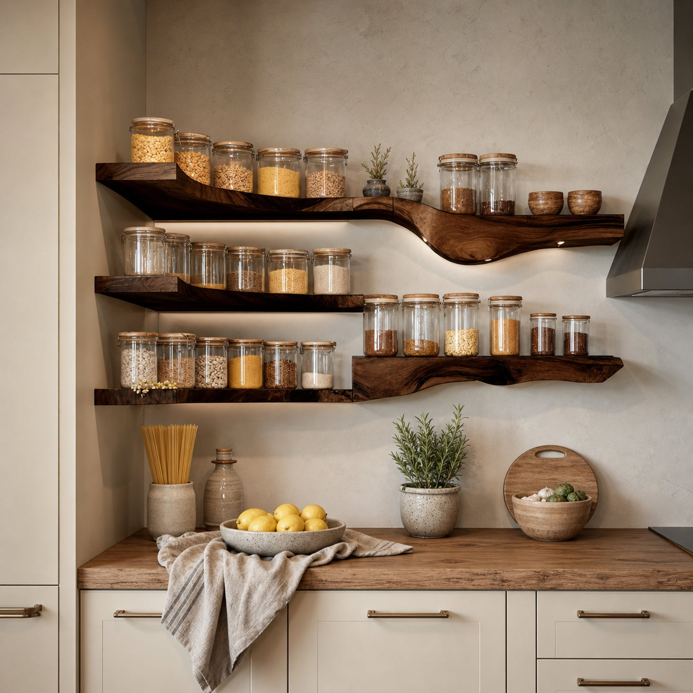 Farmhouse Wooden Spice Organizer For Entryway Storage - product view 7