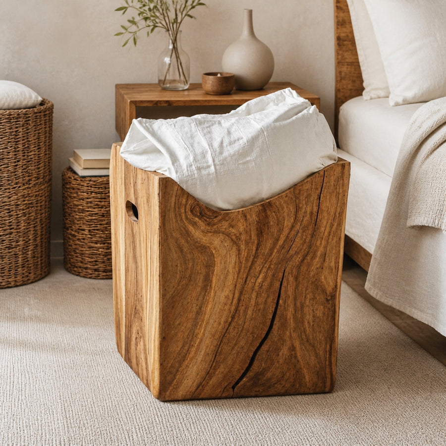 Farmhouse Wooden Storage Box For Entryway Shoe Storage