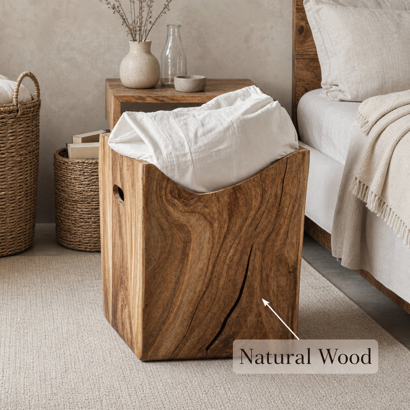 Farmhouse Wooden Storage Box For Entryway Shoe Storage - product view 6