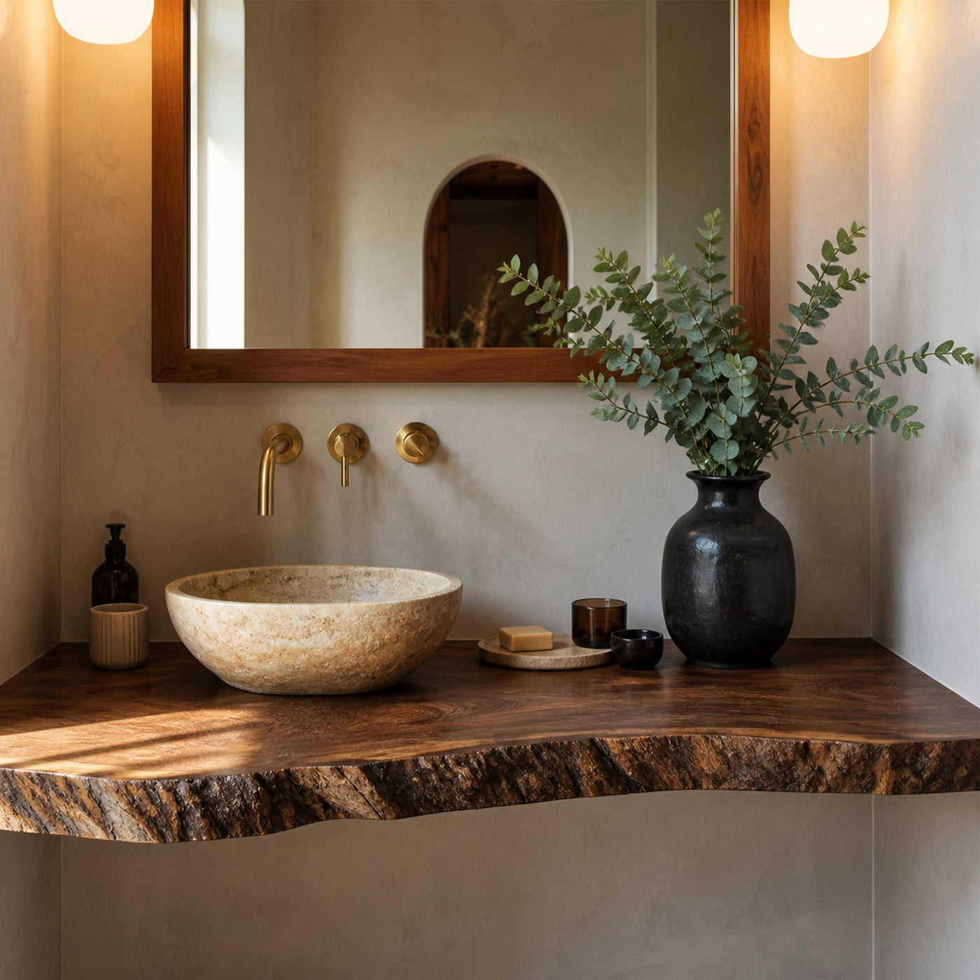 Farmhouse Wooden Vanity For Bathroom Decor - product view 7