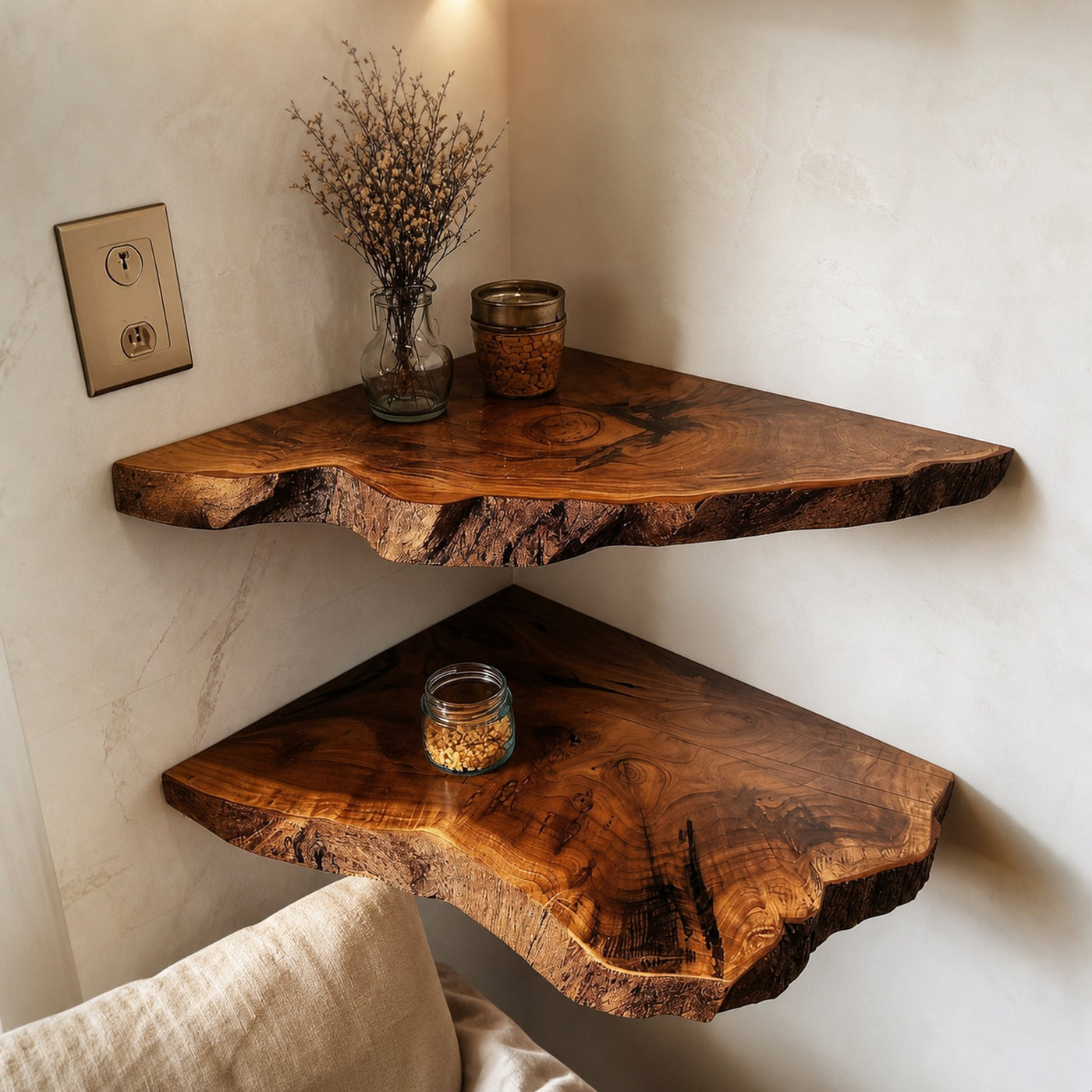 Floating Corner Shelves Decorations