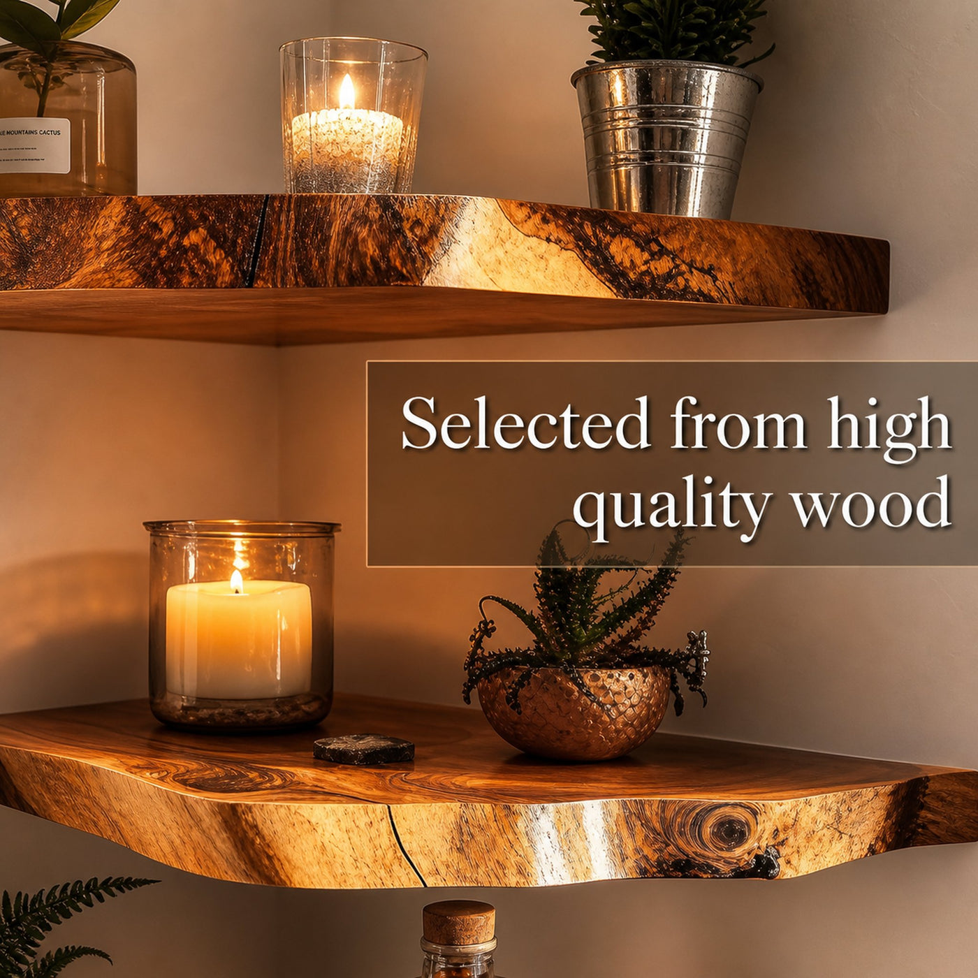 Floating Shelf Mid Century Bookcase - product view 6