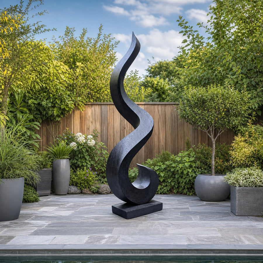 Handcrafted 3D Wood Art For Garden Focal Point Design