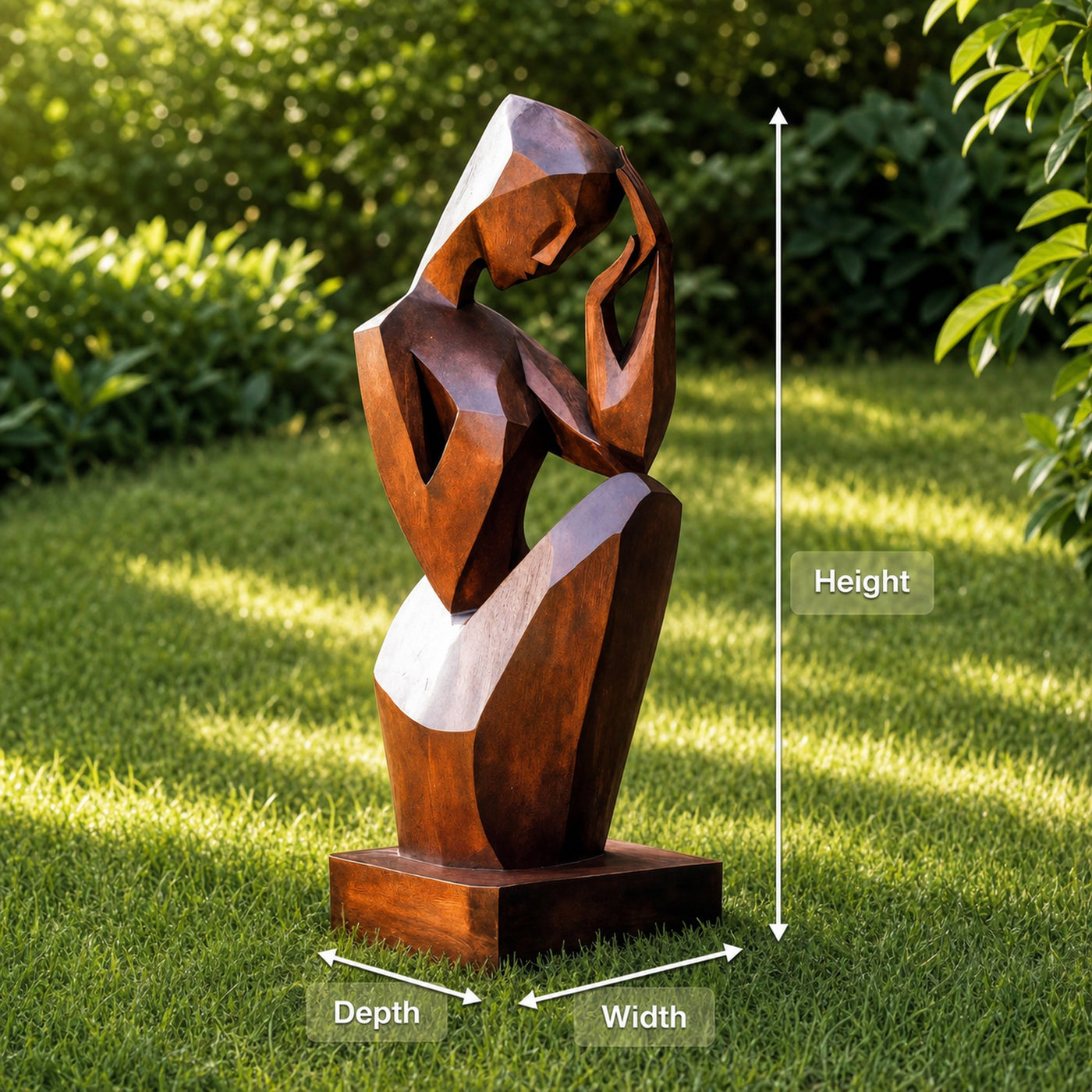 Handcrafted 3D Wood Art For Outdoor Nature Theme Setting - product view 8