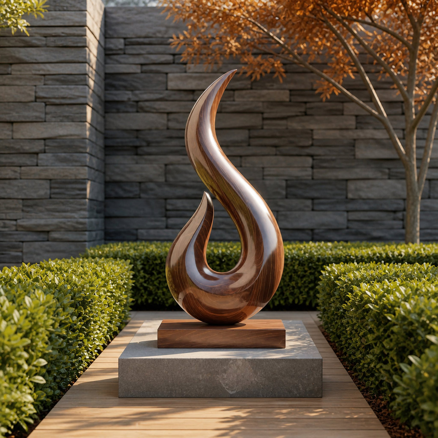 Handcrafted Abstract Sculpture For Outdoor Wall Design