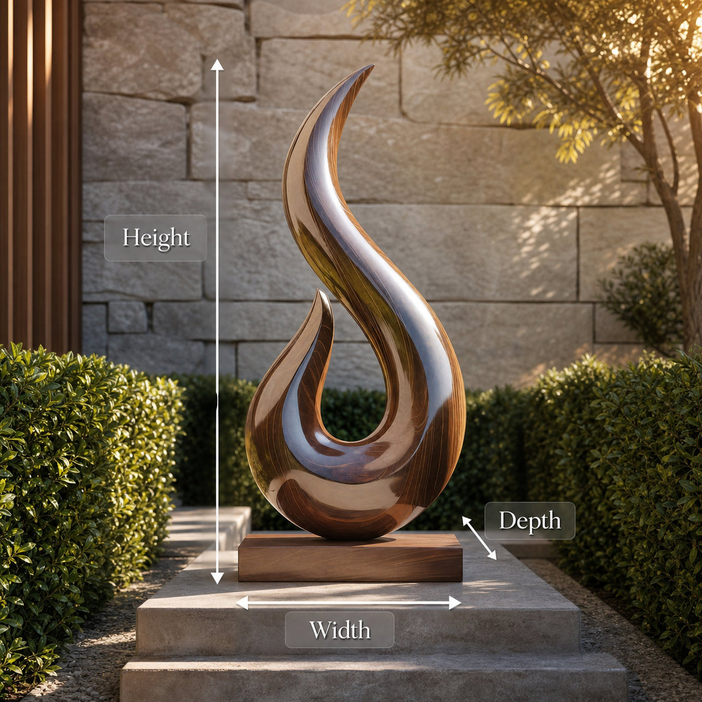 Handcrafted Abstract Sculpture For Outdoor Wall Design - product view 8