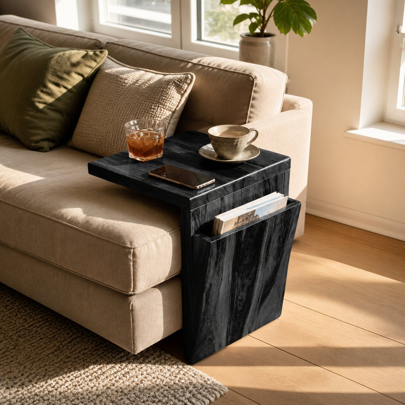 Handcrafted Live Edge Armrest For Unique Sofa Style - product view 7