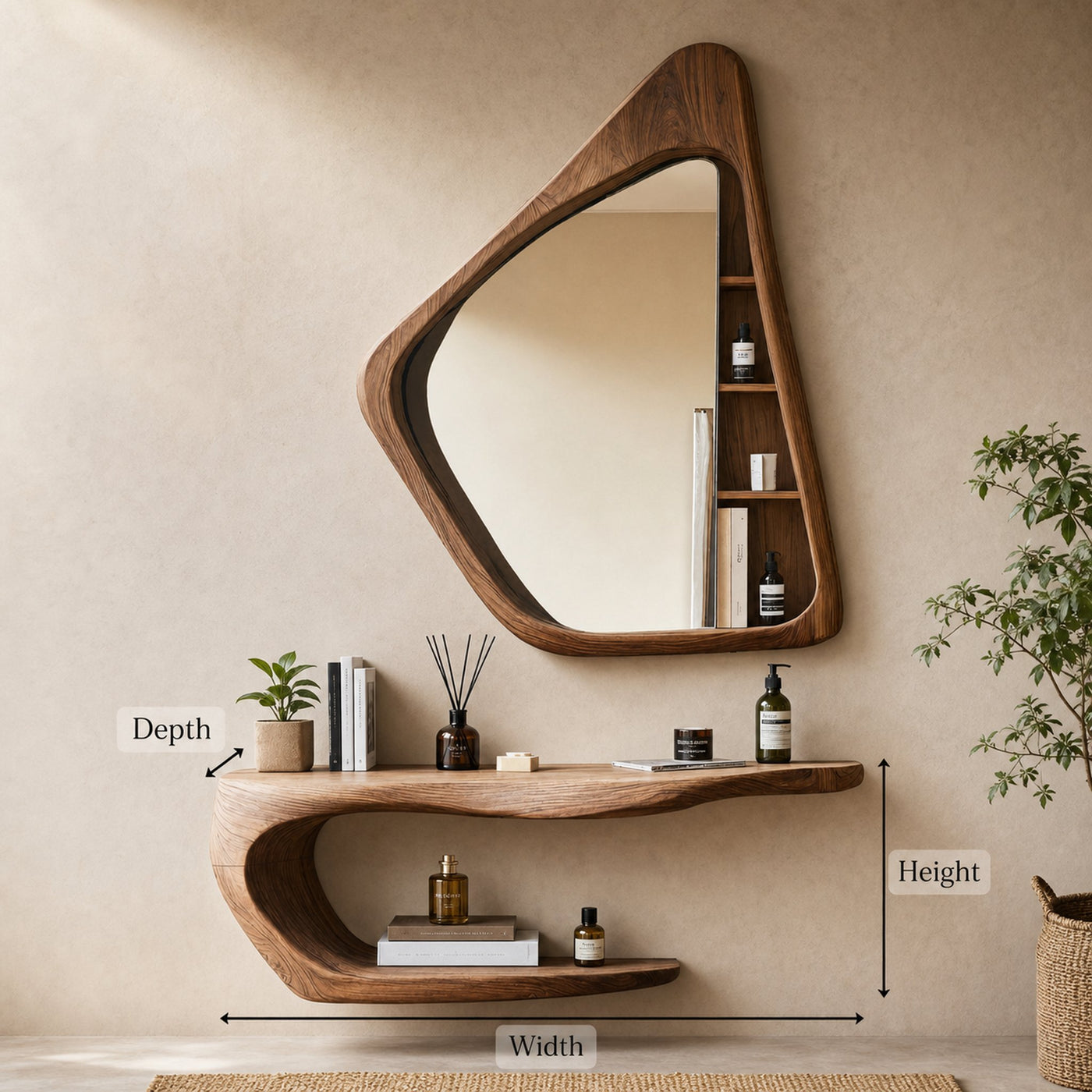Handcrafted Live Edge Vanity for Stylish Bathroom Design - product view 6