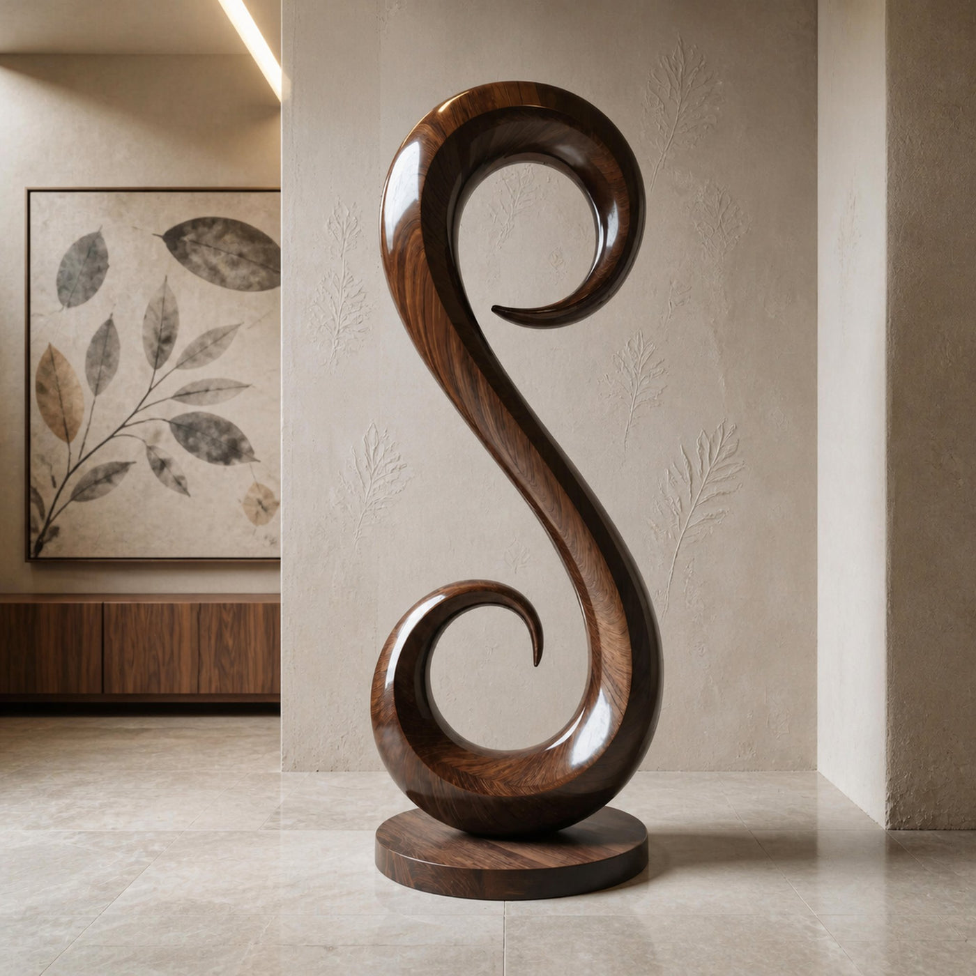 Handcrafted Organic Contemporary Landscape Sculpture For Home Decor